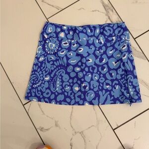 Jude Connally Blue and White Patterned  Skort